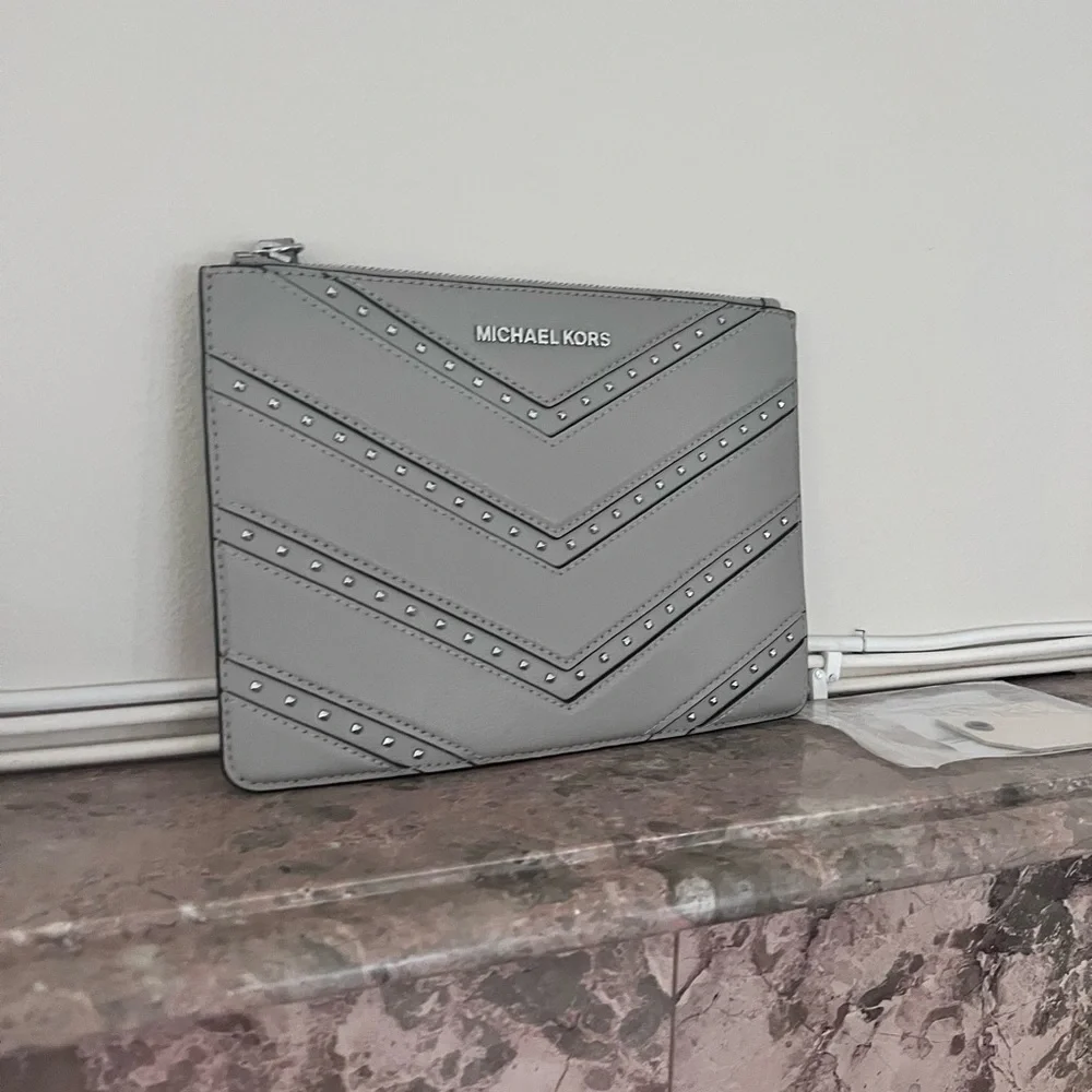 Michael Kors studded wristlet